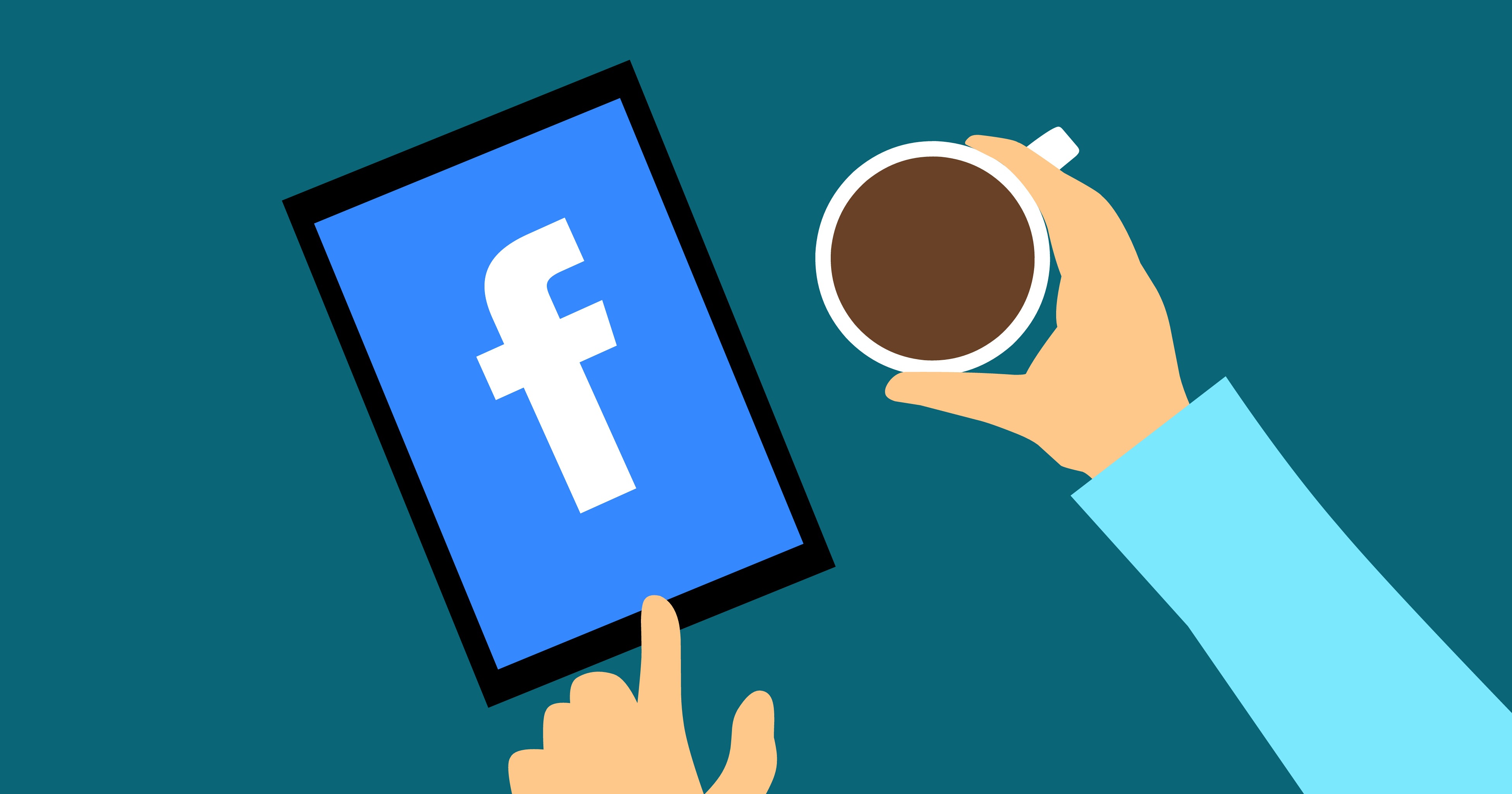 guadagnare con facebook tablet con logo facebook